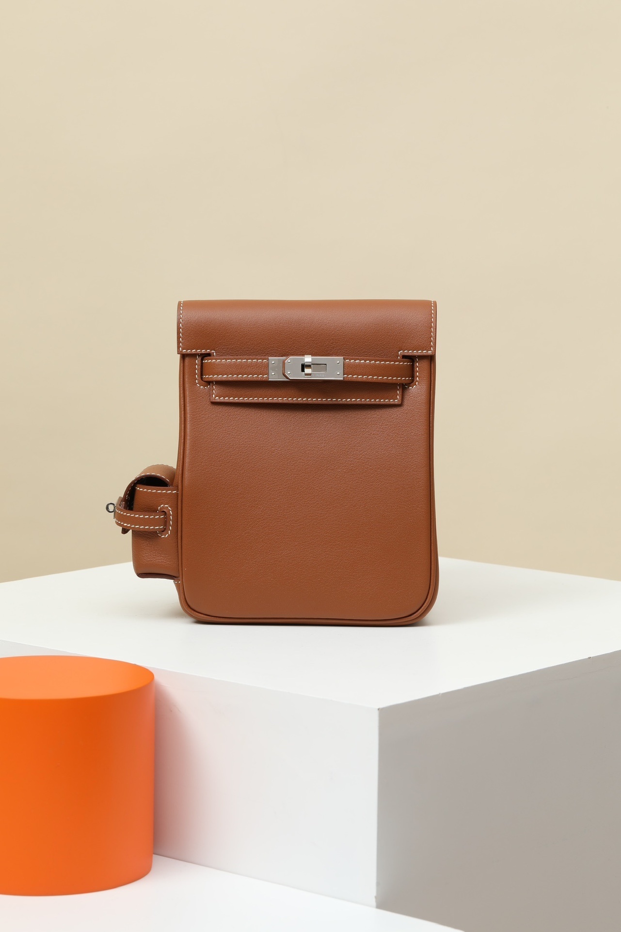 Hermes Kelly Jump Backpack brown