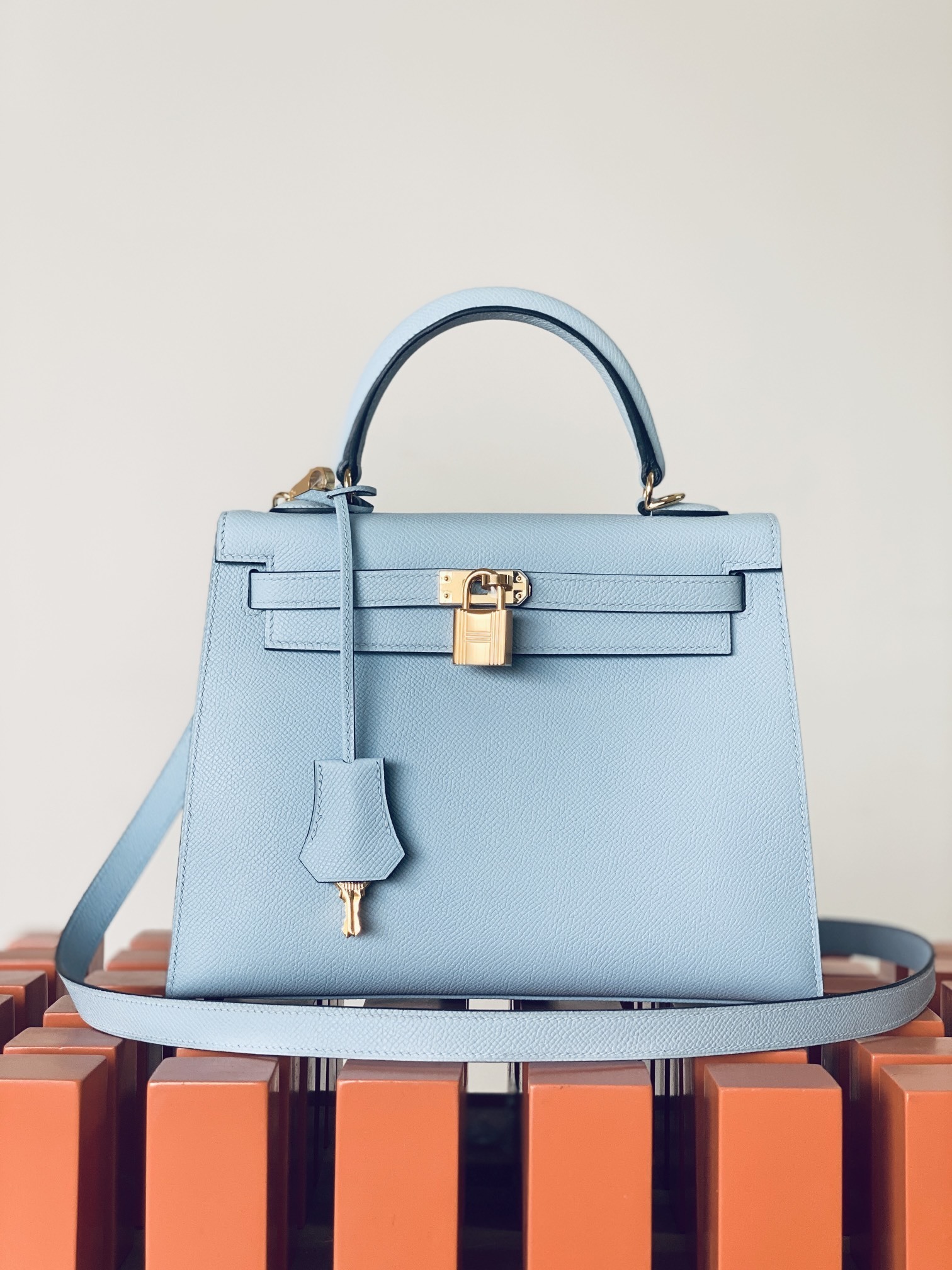 Hermes kelly 35 Bag blue