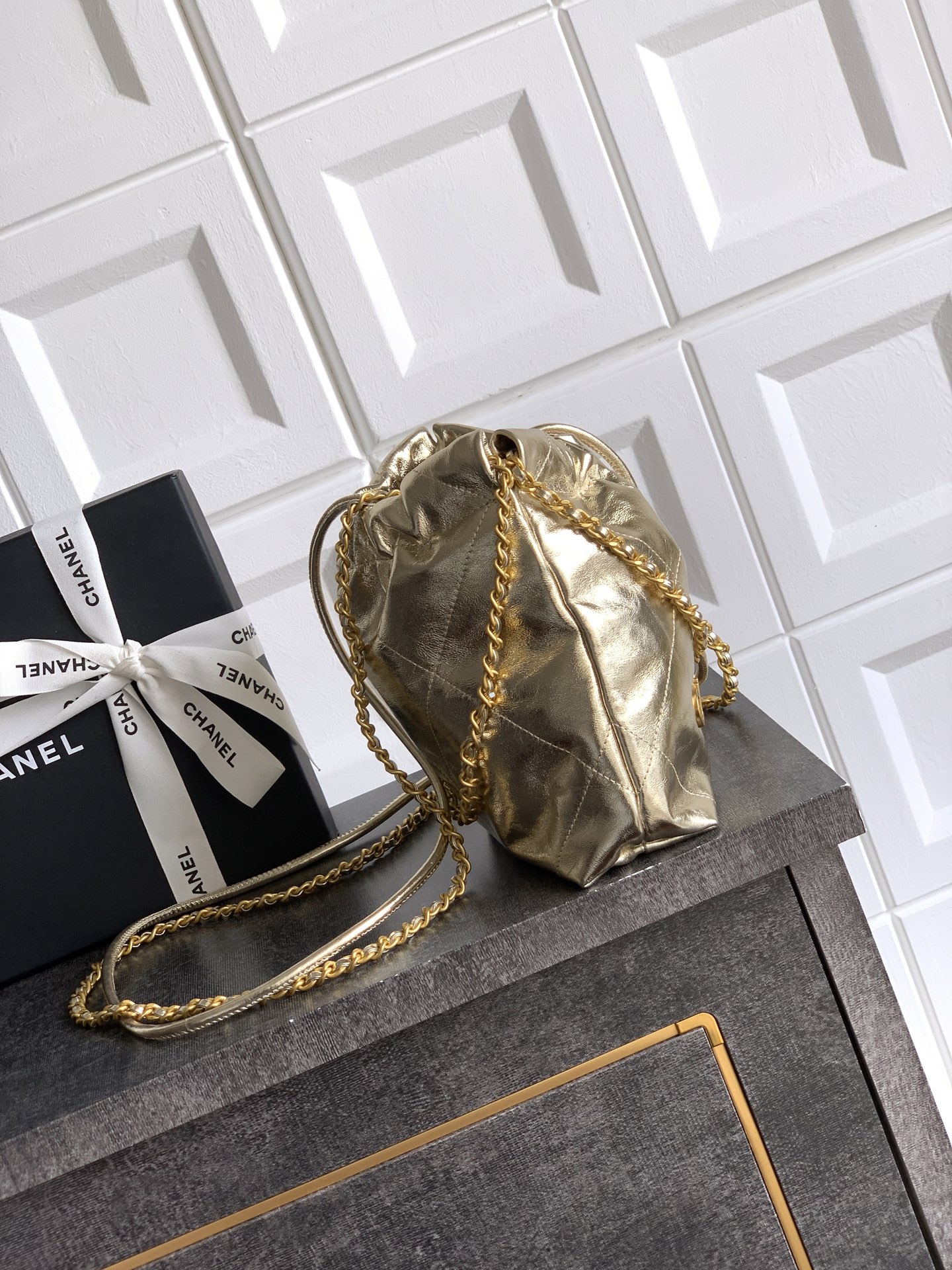 CHANEL Shopping Bag Yellow