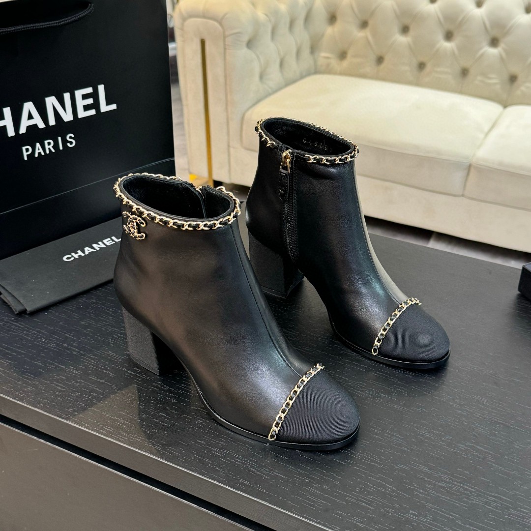 Chanel Boots Black