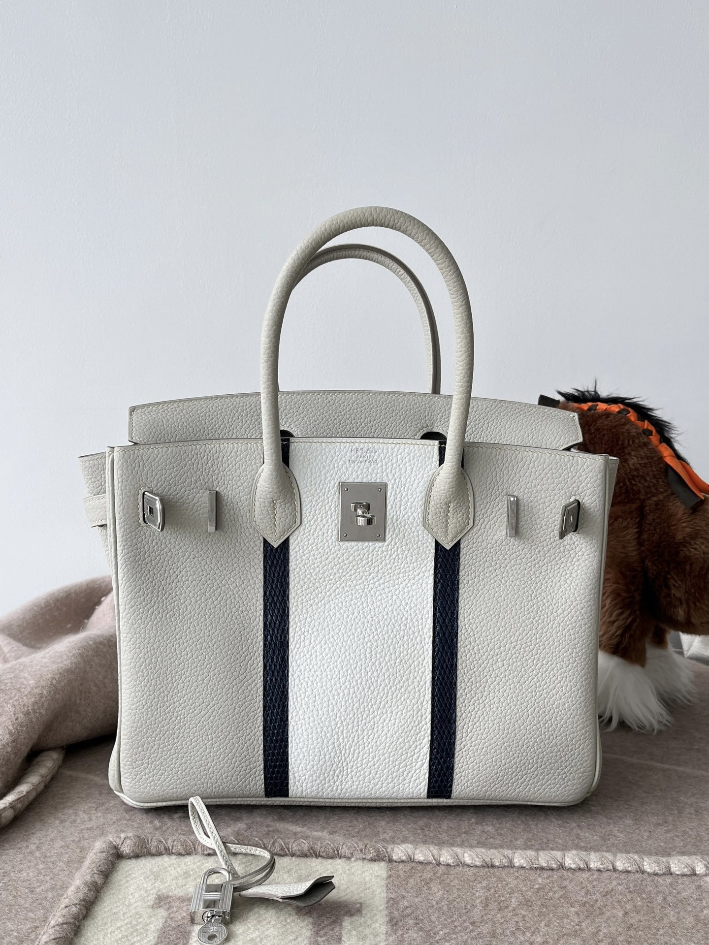 Hermes Birkin Handmade Leather Tote Bag