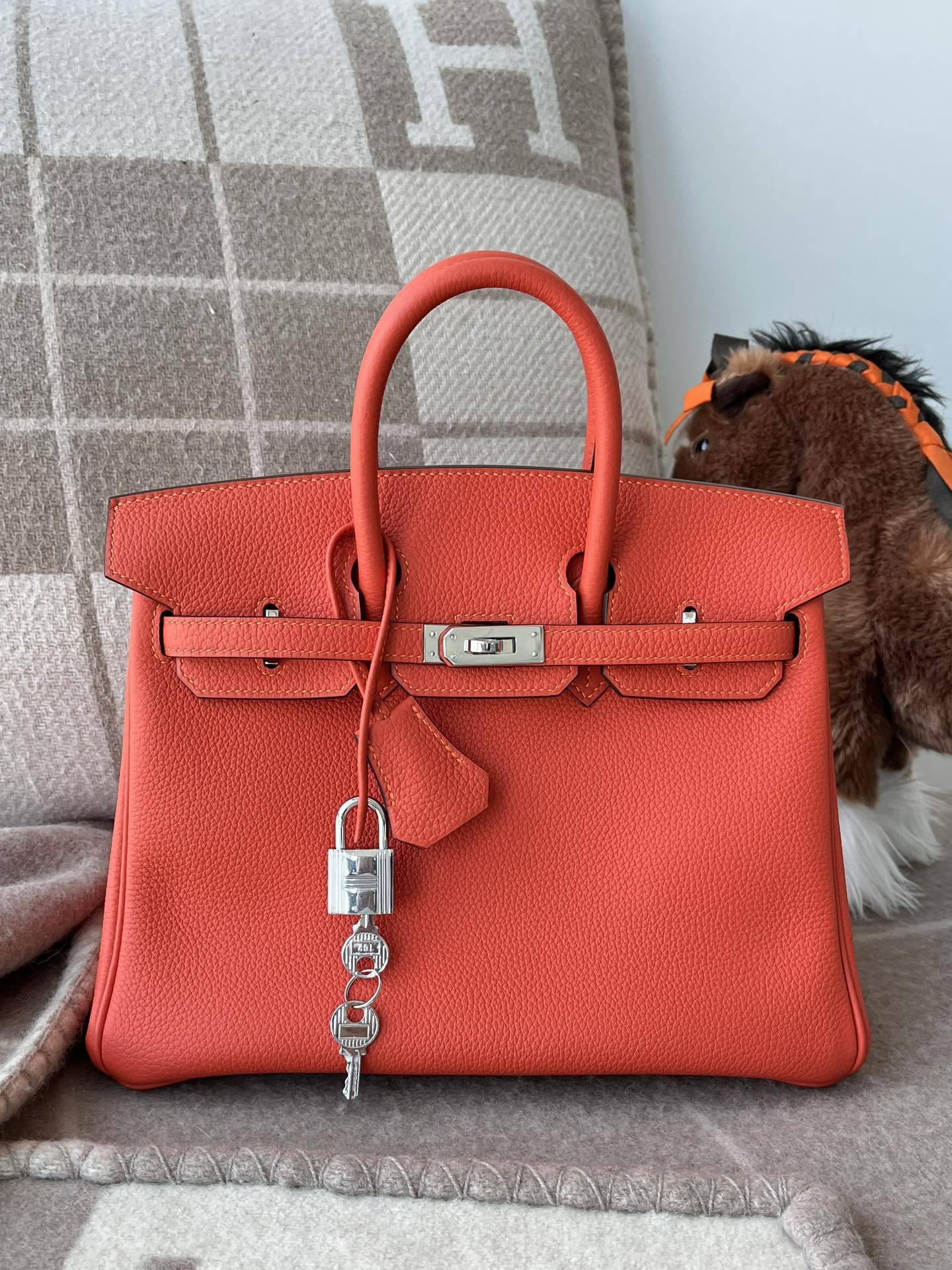Hermes Birkin Handmade Leather Tote Bag
