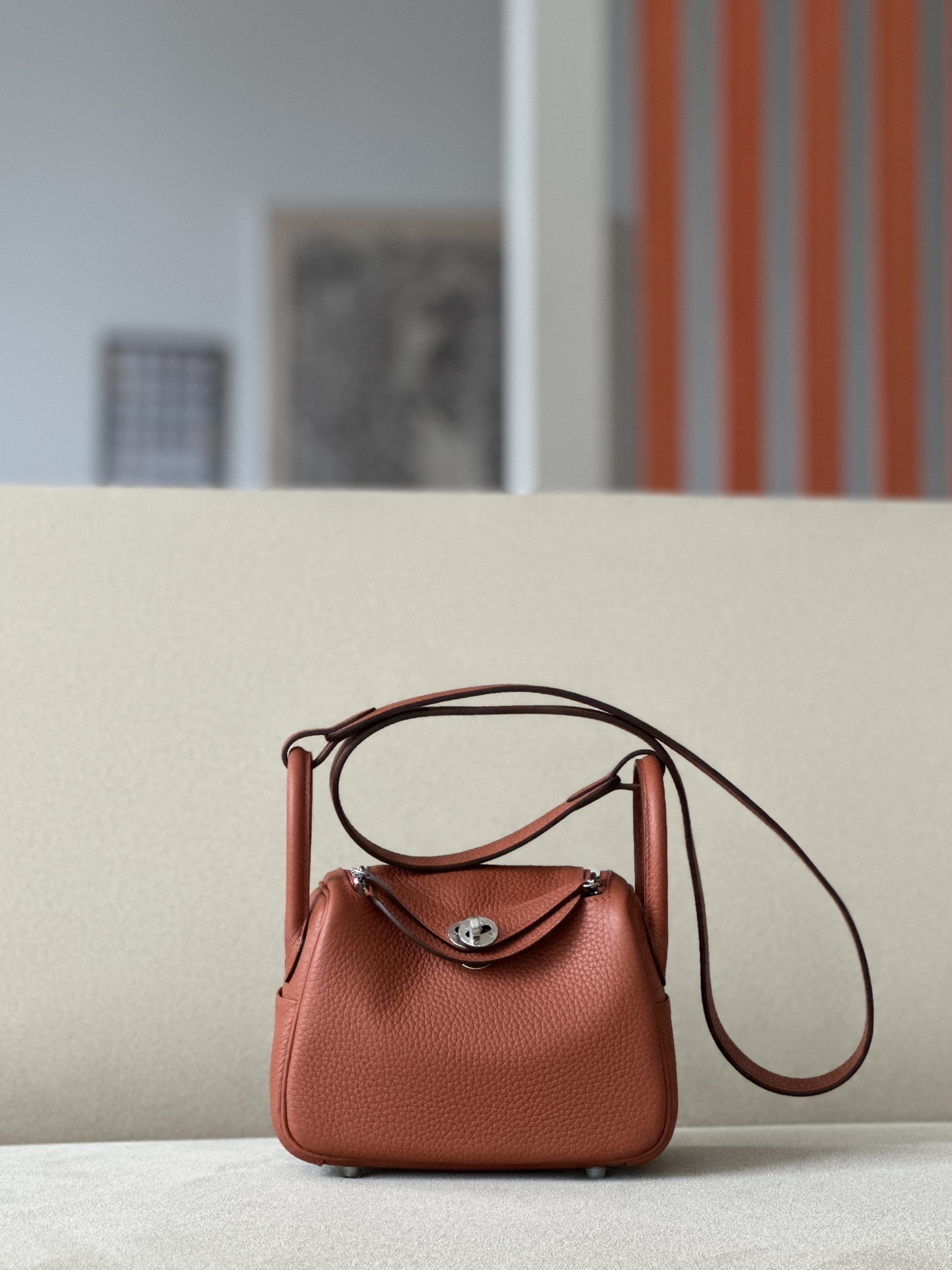 Hermes  Mini Lindy Shoulder Bag