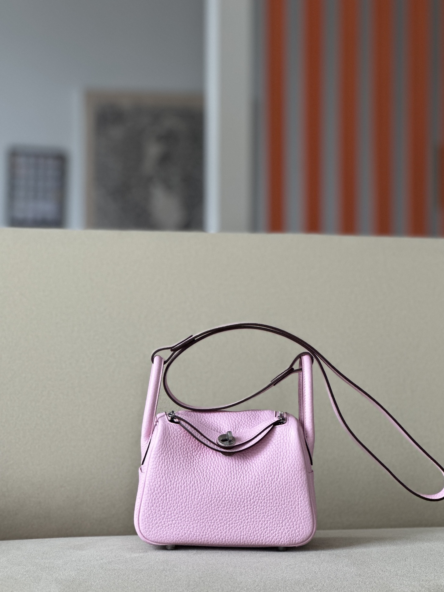 Hermes  Mini Lindy Shoulder Bag