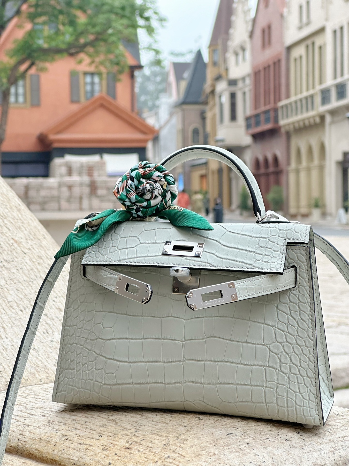 Hermes Kelly Croco Mini Alligator Kelly Bag