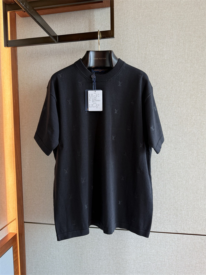 LV Monogram Pointelle Short-Sleeved T-Shirt
