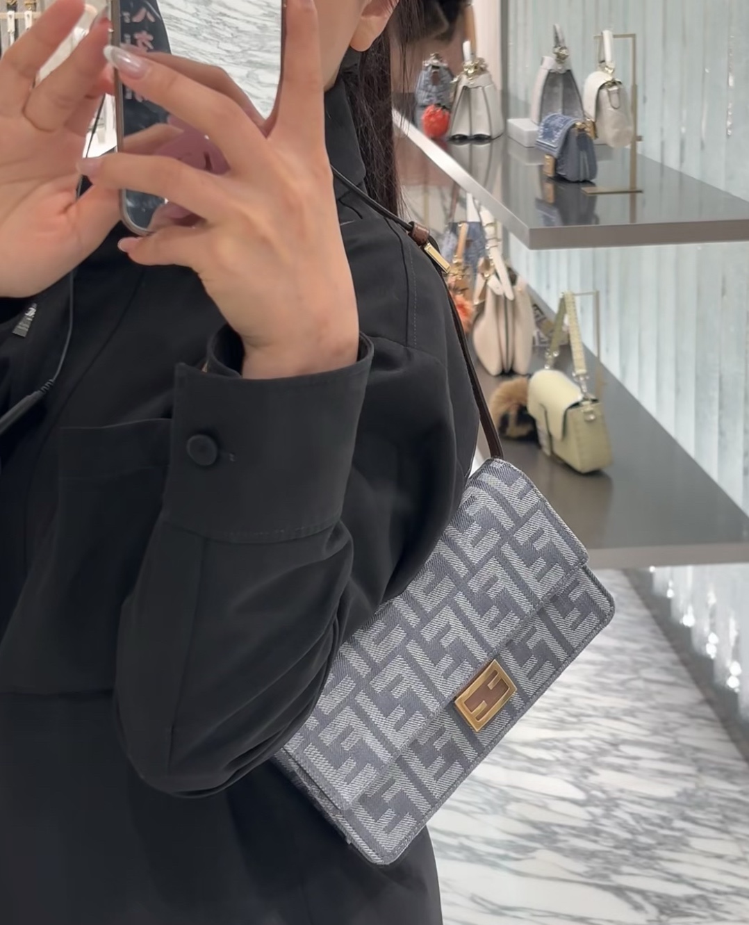 FENDI Baguette Chain Wallet all colors