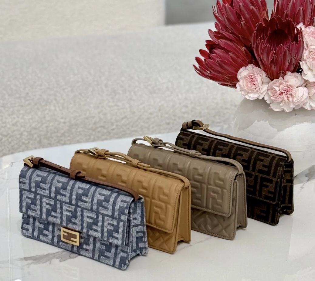 FENDI new denim Mamma Baguette Handbag all colors