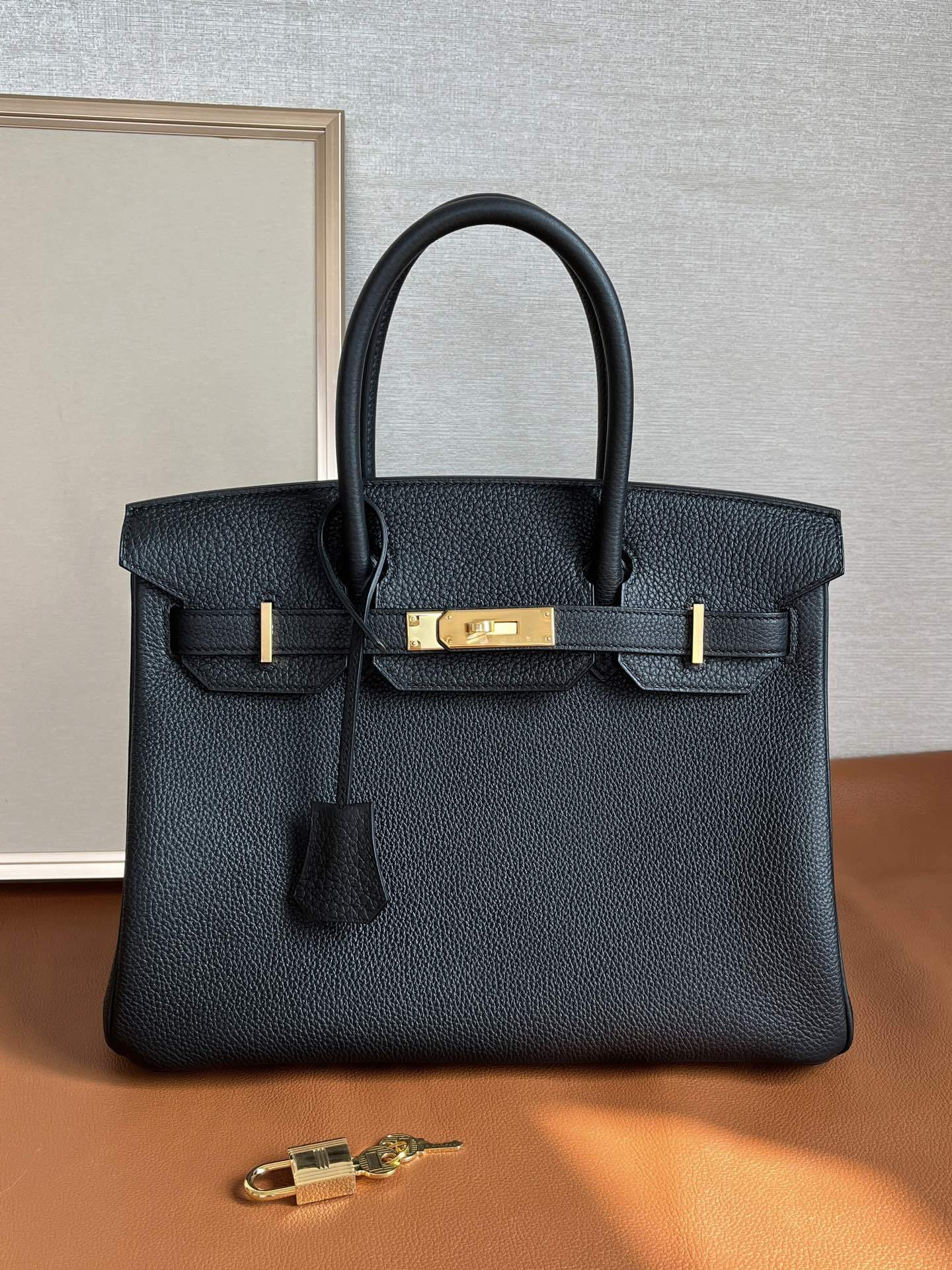 Hermes Birkin 25 leather handbag