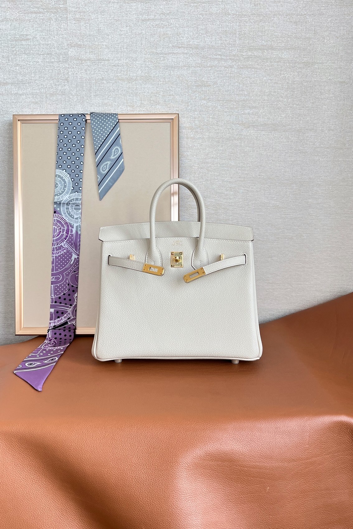 Hermes Birkin 30 Anemone Purple Leather Handbag