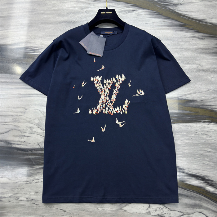 LV Embellished Damier Pique T-Shirt black