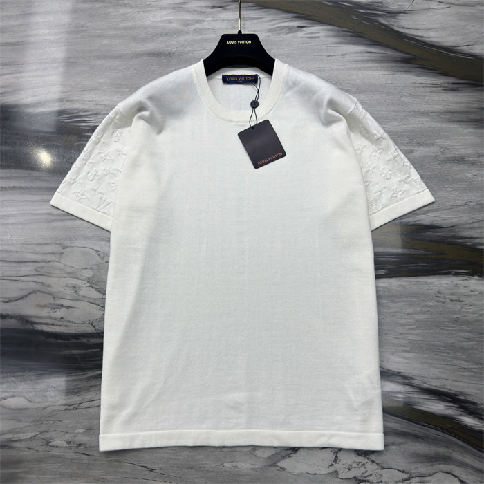 LV  White Gradient Short Sleeve T-shirt