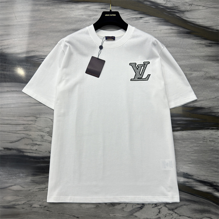 LV White Gradient Short Sleeve T-shirt
