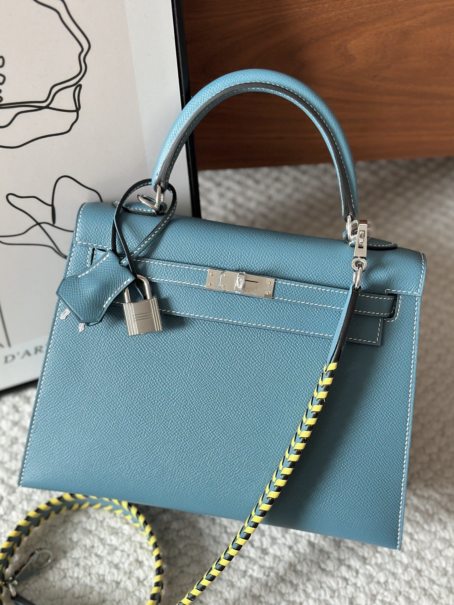 Hermes Kelly Bag blue