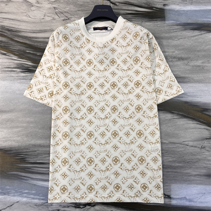 LV Monogram Printed Drop Shoulder T-Shirt