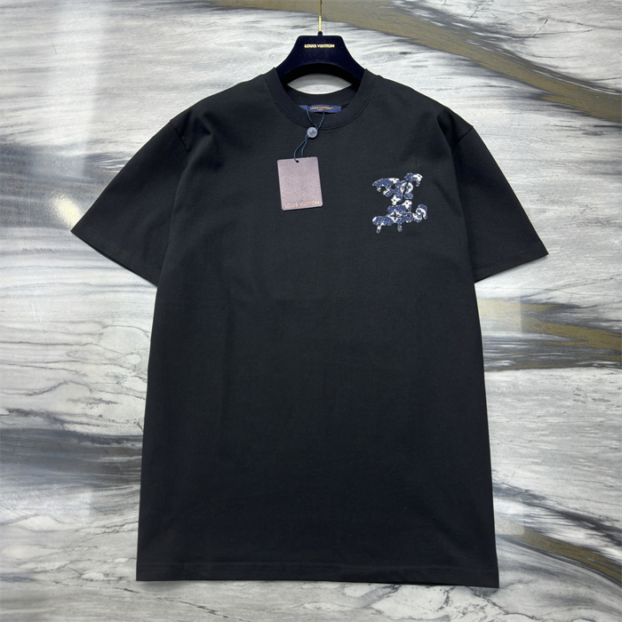 LV Cotton Pique T-Shirt black