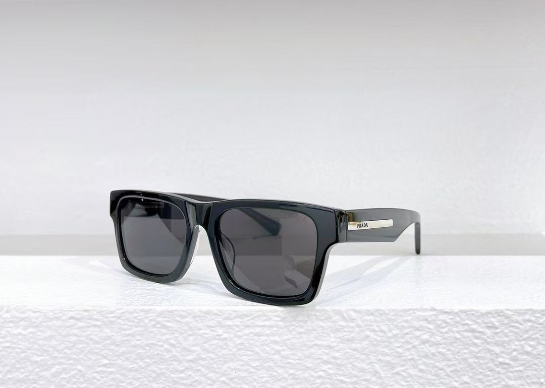 PRADA PR 25ZS Rectangle-Frame Acetate Sunglasses