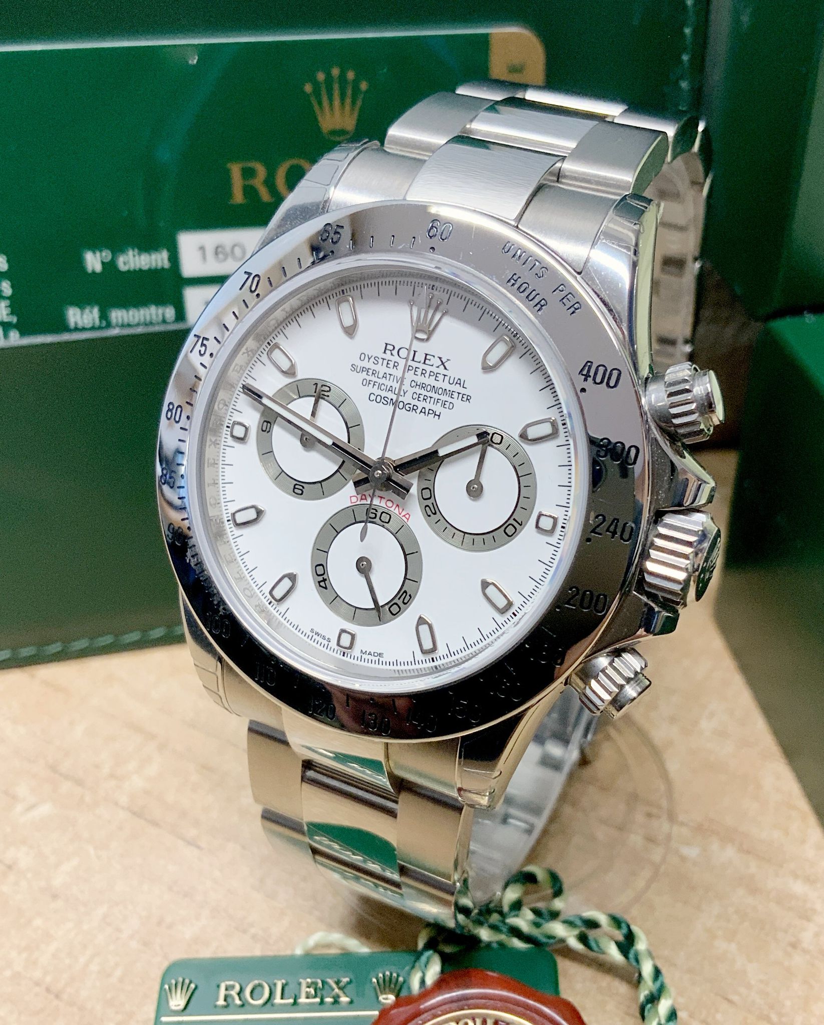 QF daytona 116520 SS white dial added weight