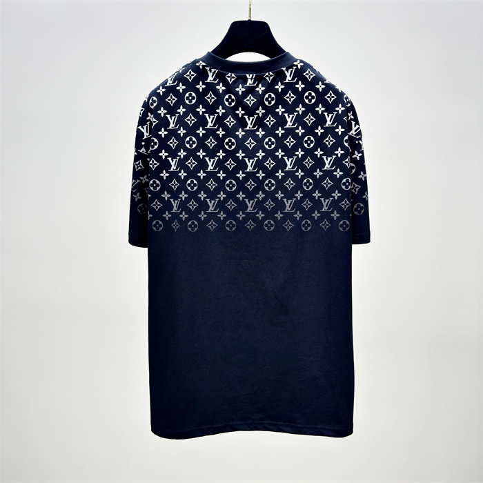 LV Monogram Gradient Cotton T-Shirt Black