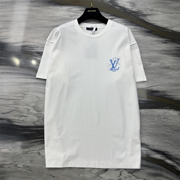 LV Embroidered Signature T-Shirt white