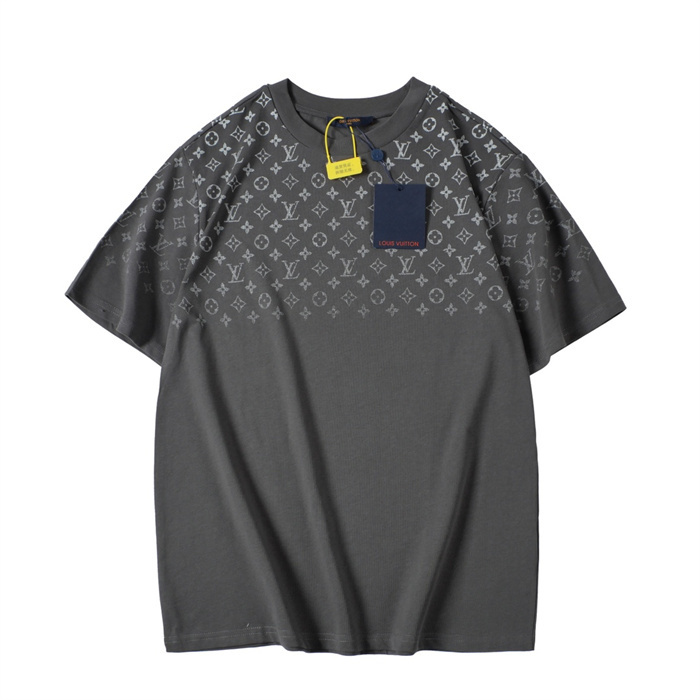 LV  Gradient Cotton T-Shirt grey