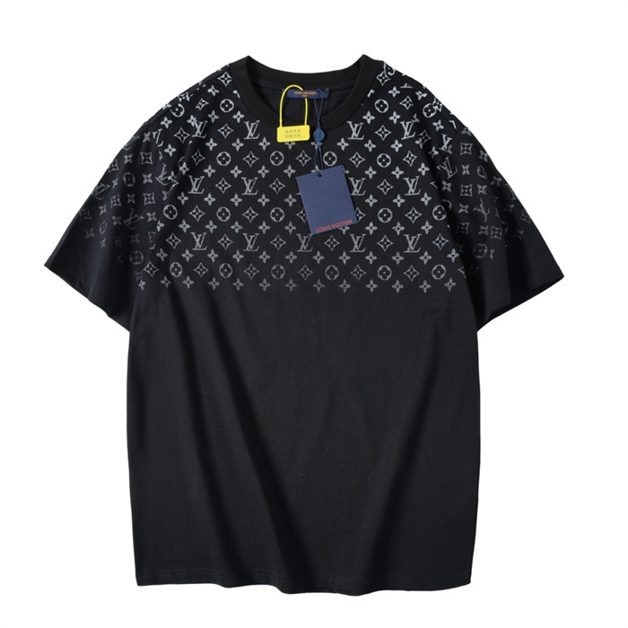 LV Gradient Cotton T-Shirt Black