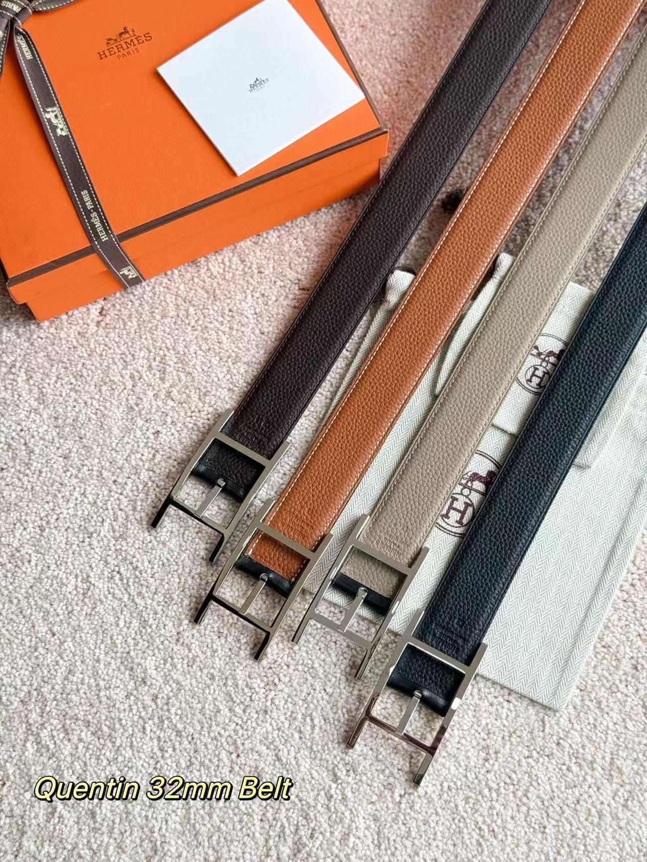 Hermes Quentin reversible belt