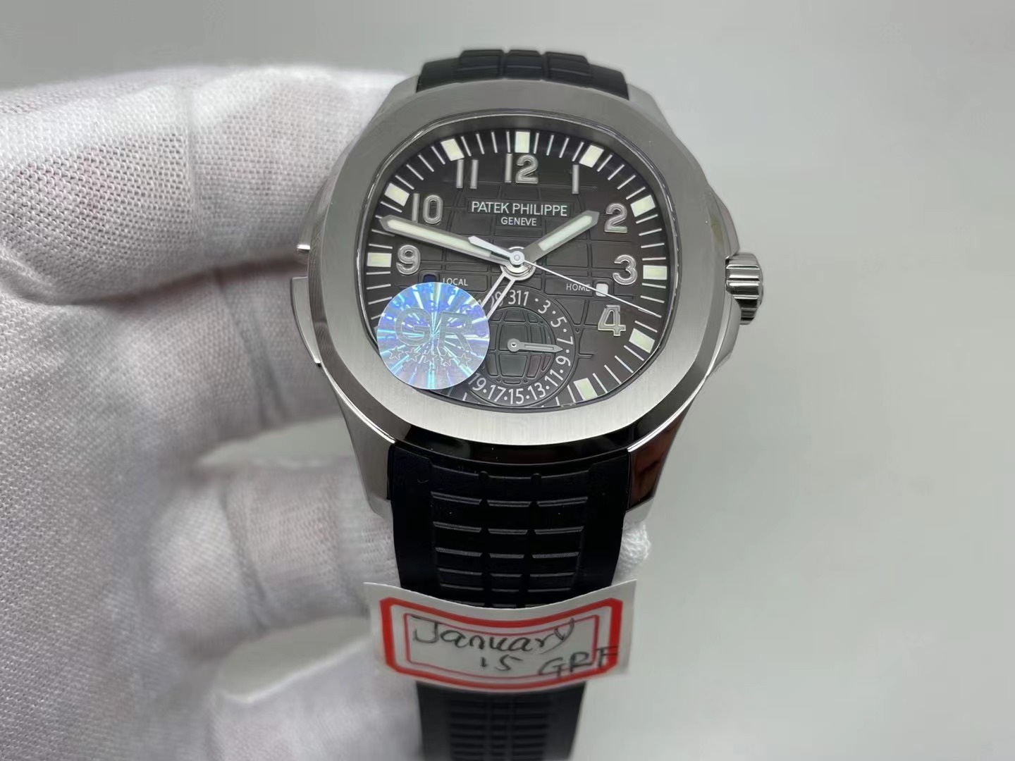 PP0355B - Aquanaut Travel Time 5164A SS/RU Blk GRF V2 MY9015 Mod $428