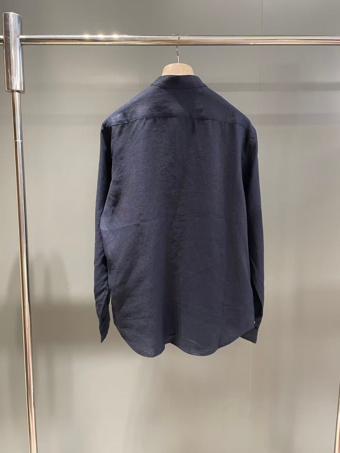 Loro piano mandarin collar shirt