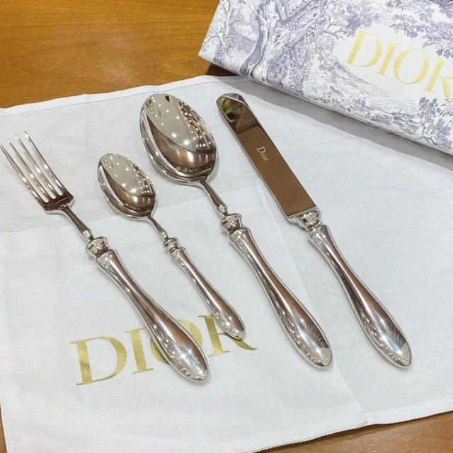 Dior imported 304 stainless steel knife and fork with full set