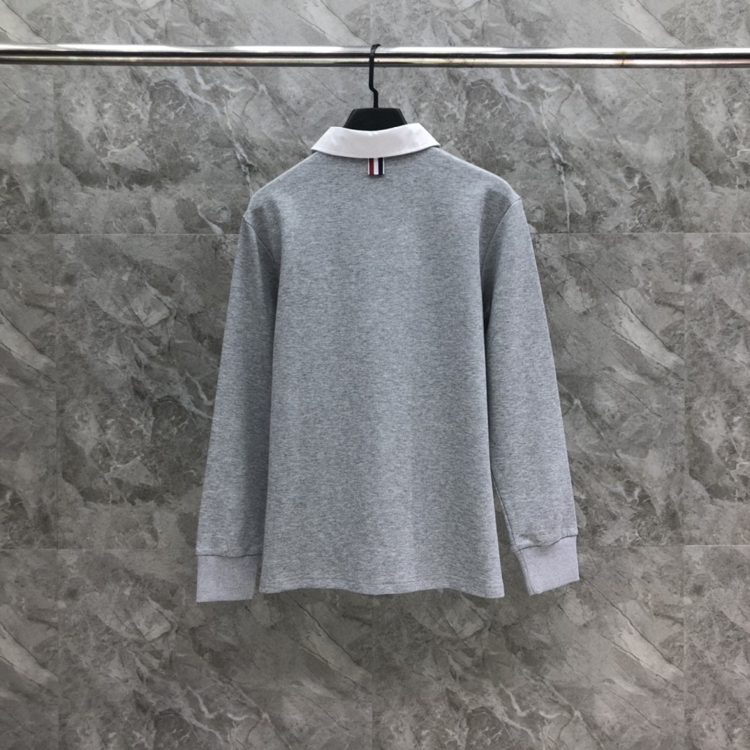 Thom Browne Polo Long Sleeve Sweater