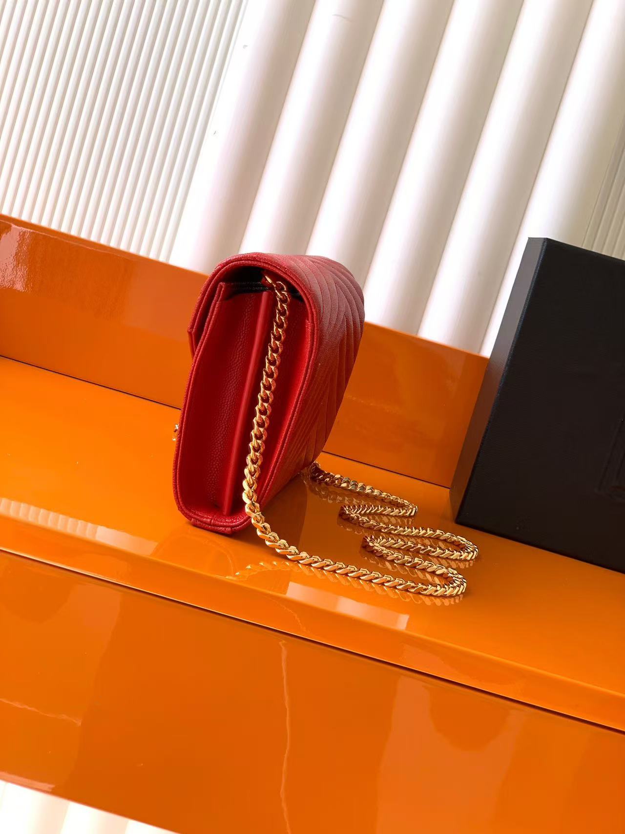 Saint Laurent Cassandre Envelope Chain Crossbody Bag
