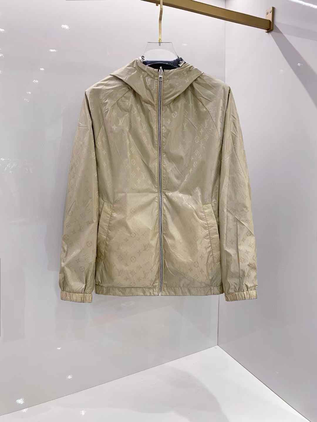 LV Monogram Reversible Nylon Windbreaker sweater