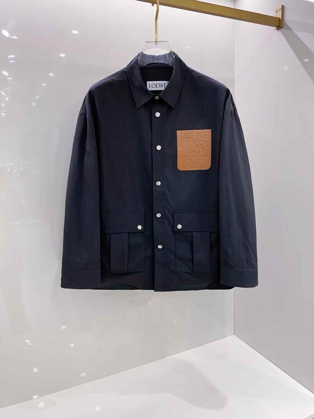 Loewe Black Wool Button Jacket