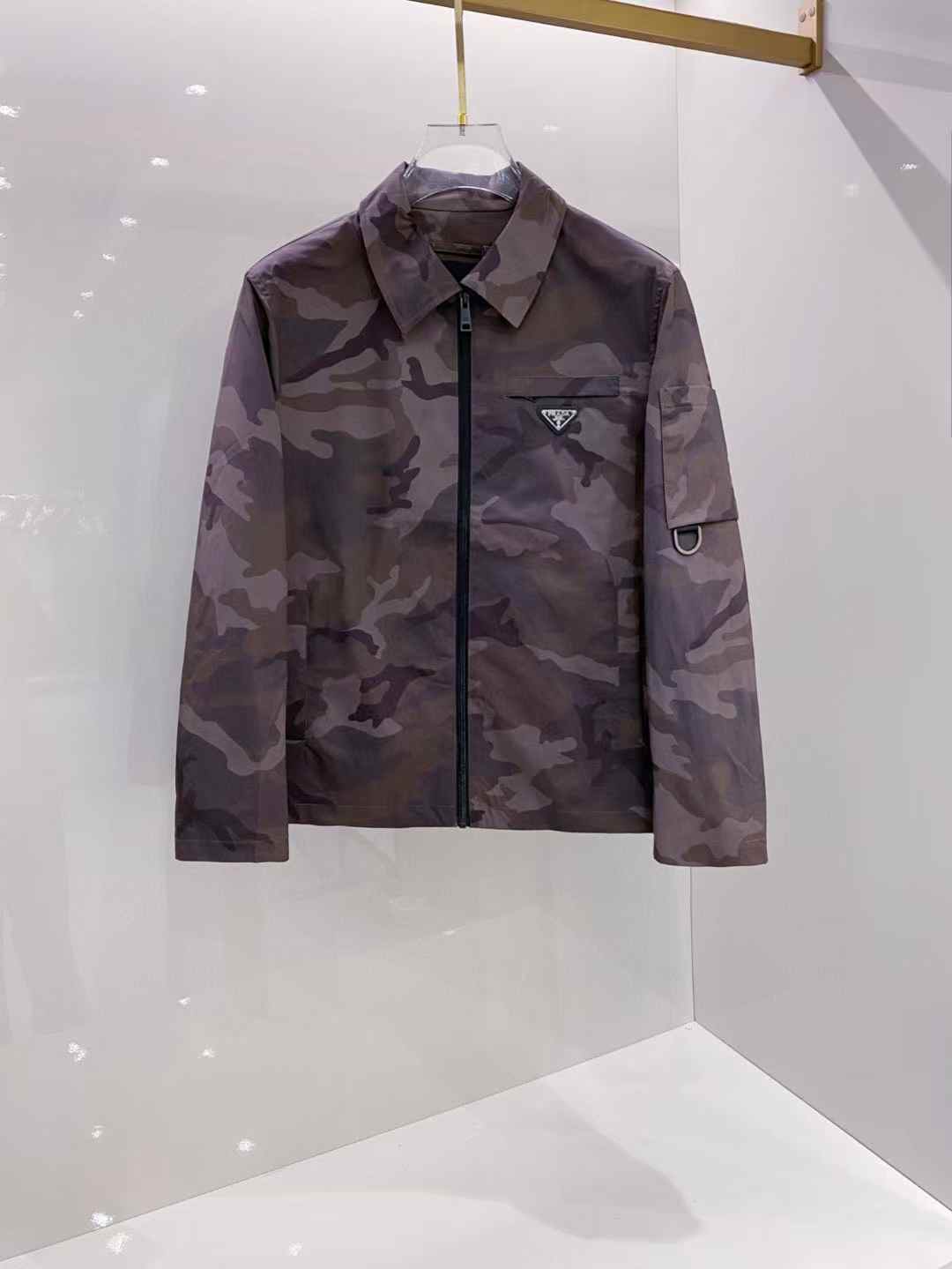 Prada Re-Nylon Zip Through Overshirt Men