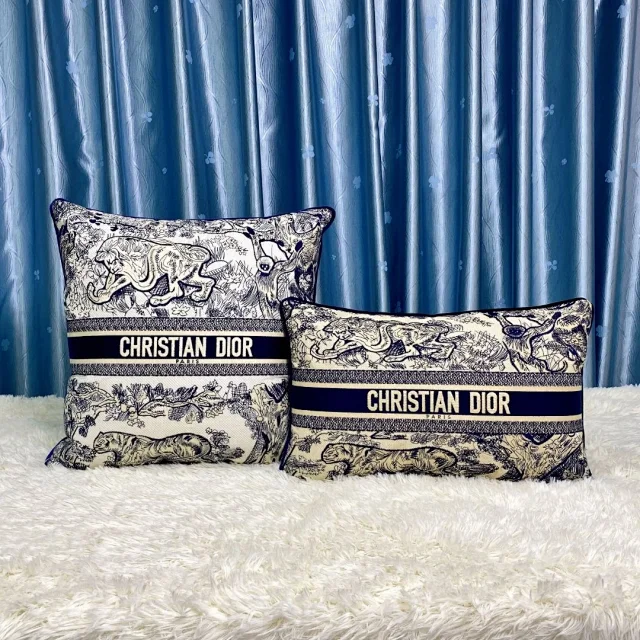 Dior embroidered pillow all colors