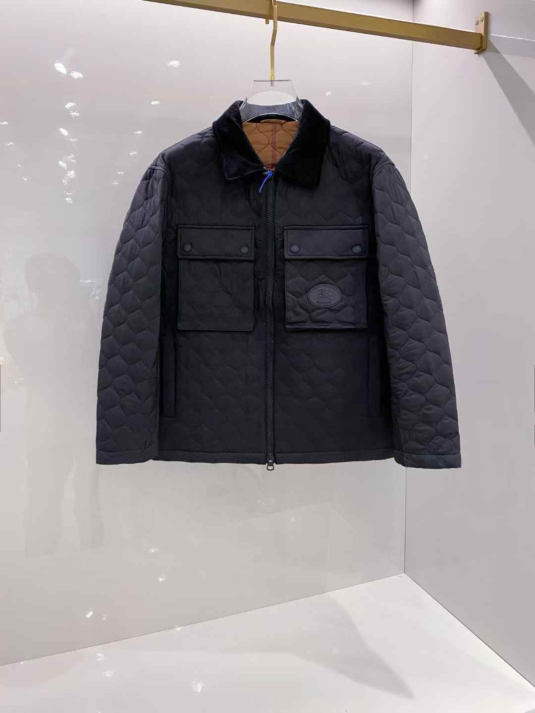 Buberry  Diamond Quilt Shirt Jacket