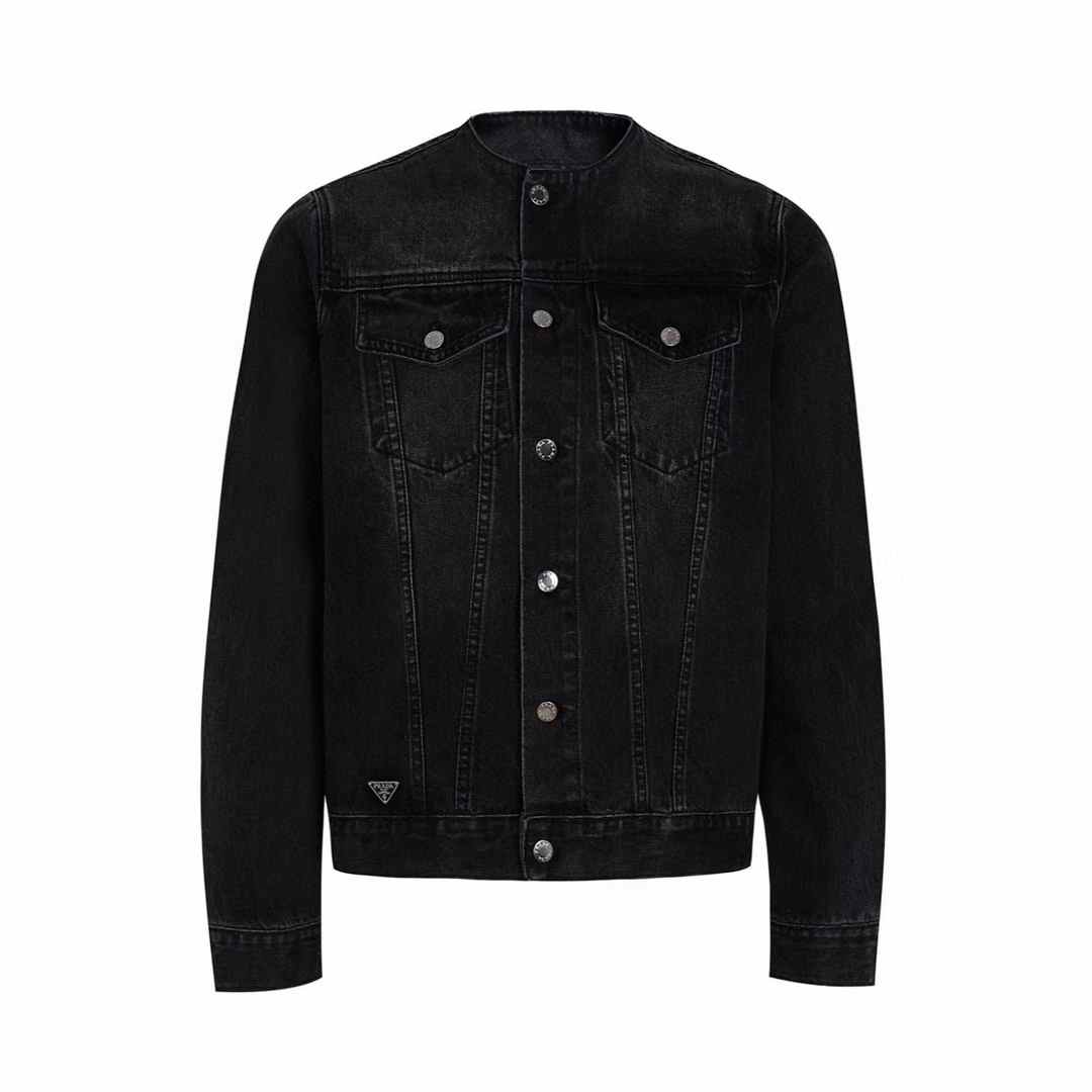 Prada black denim jacket