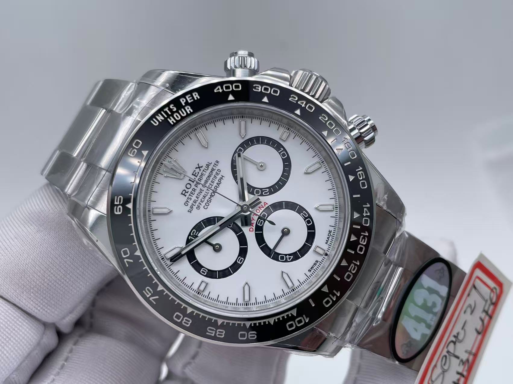 ROLDYT0710A - Daytona 126500LN SS/SS Wht/Stk 904L UFO UF4131 $948
