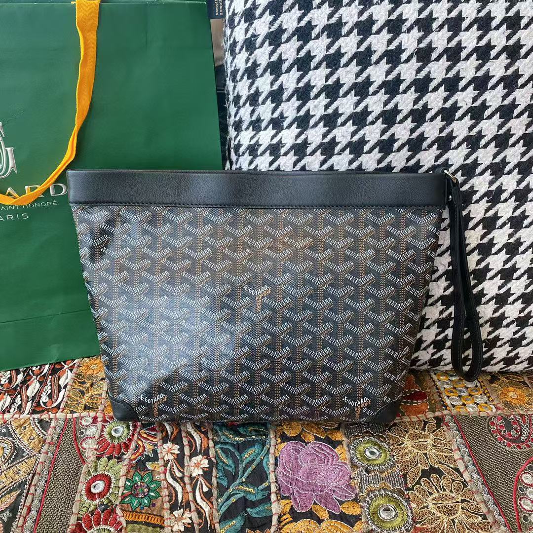 Goyard Conti Pouch Black 24cm