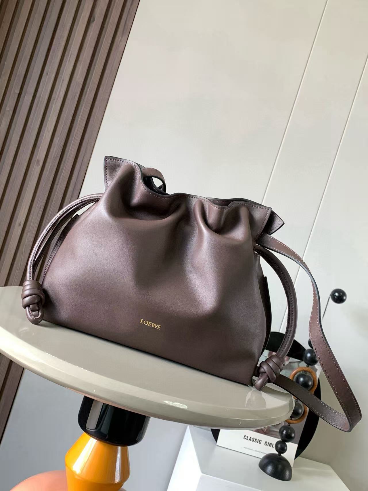 Loewe Medium Flamenco clutch in nappa leather