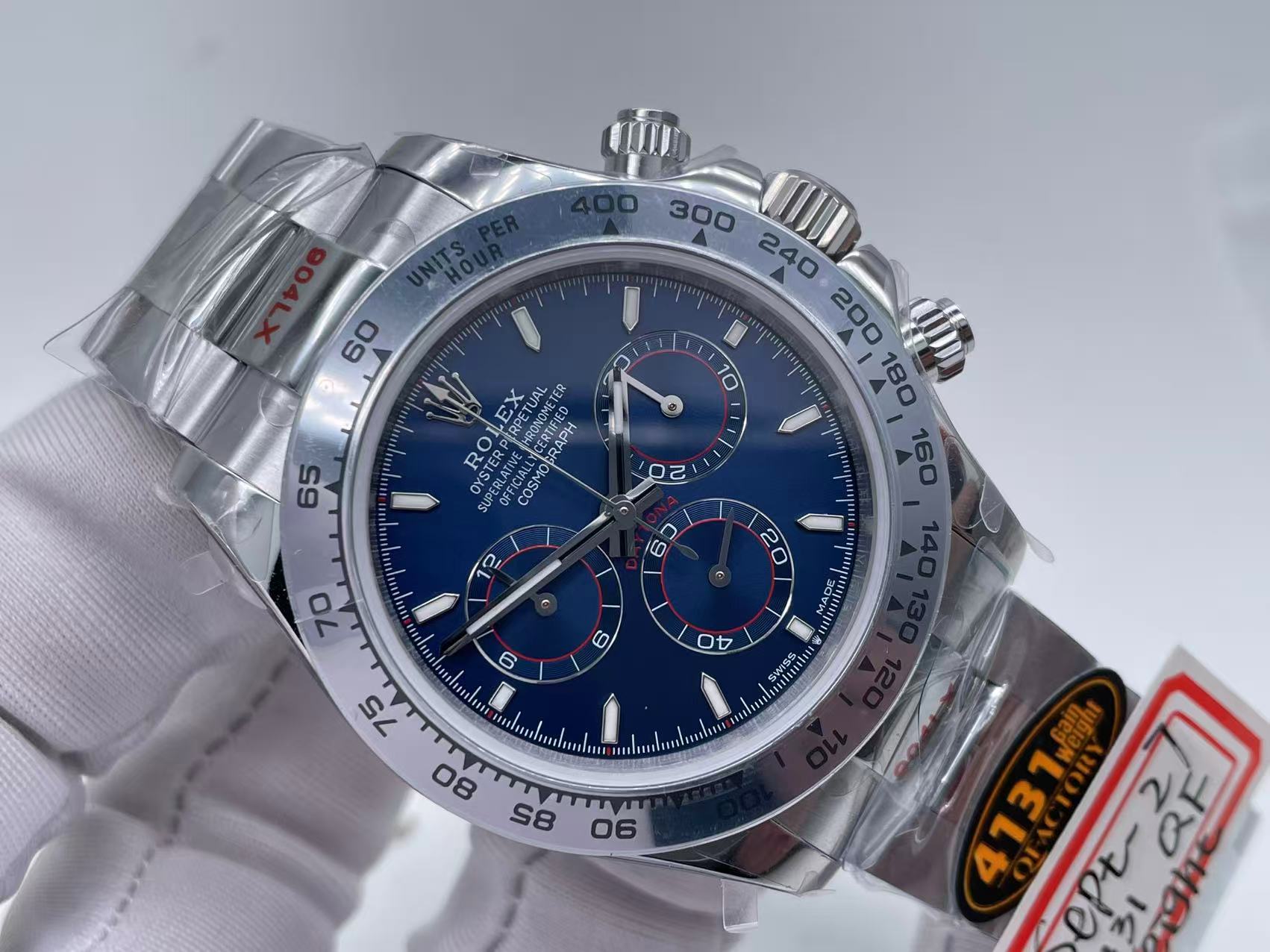 ROLDYT0688A - Daytona 126509 904L WG/WG Blue/Stk QF V5 QF4131 $658