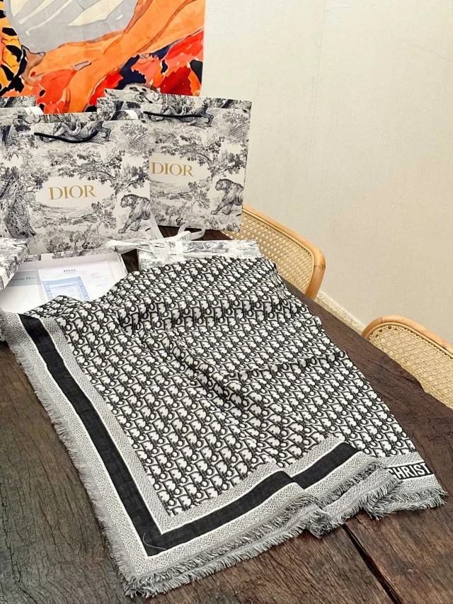 Dior monogram scarf and shawl