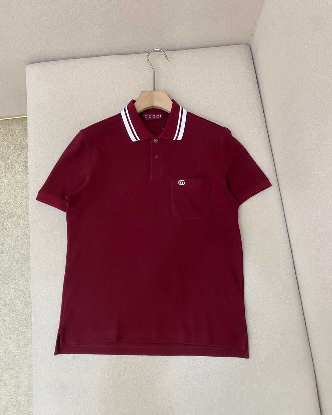 Gucci Cotton pique polo shirt with embroidery