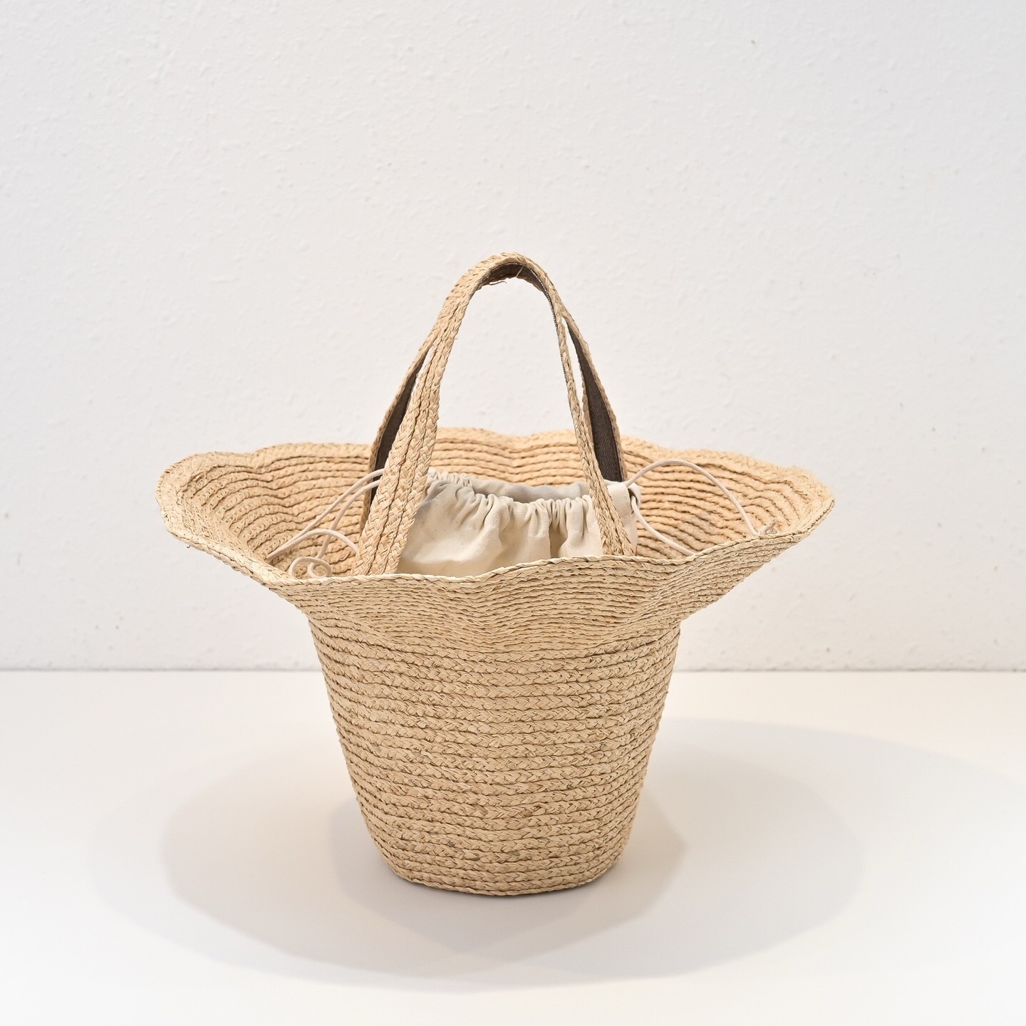The Row Sol Raffia Top Handle Bag