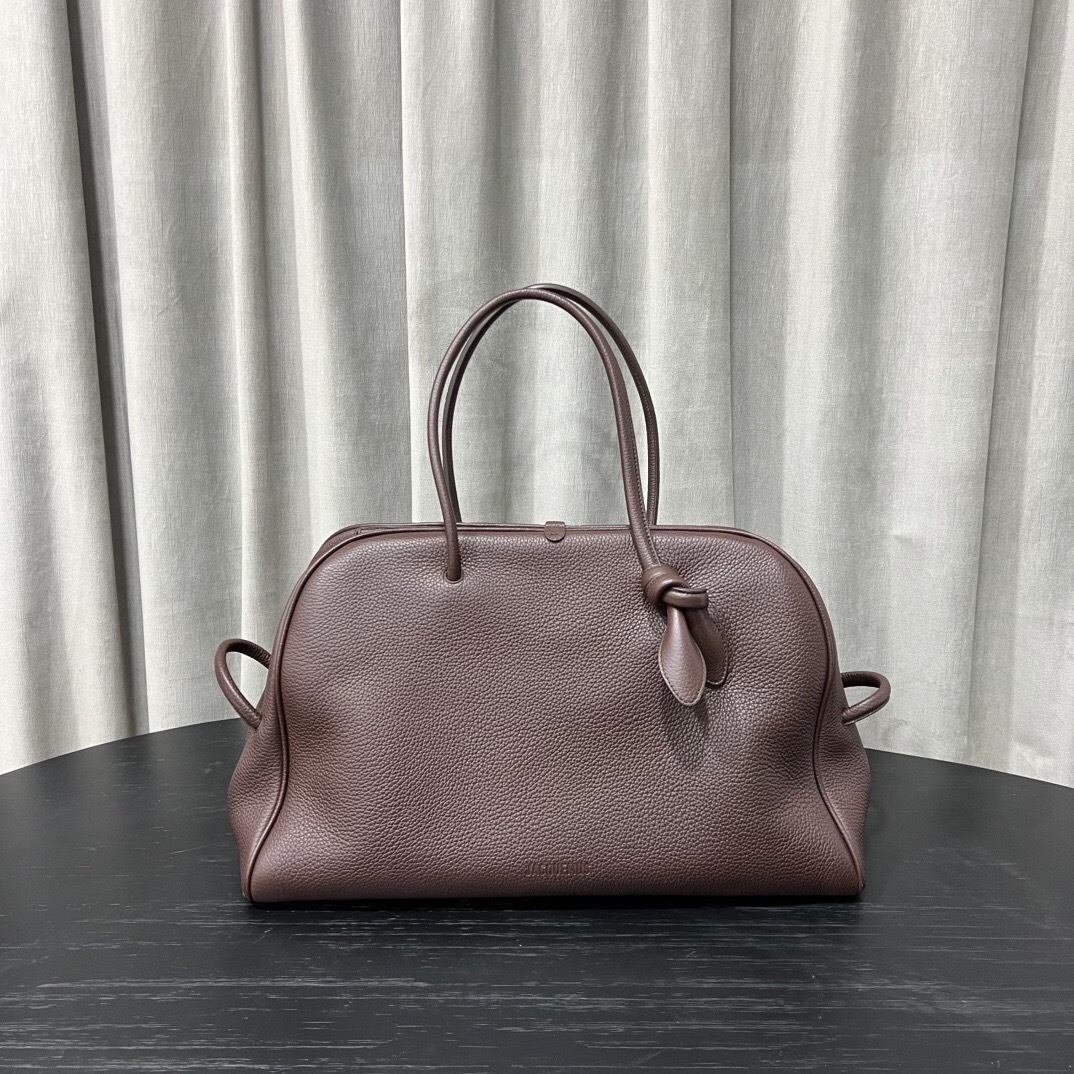 Jacquemus Leather Le Grand Turismo Top-Handle Bag