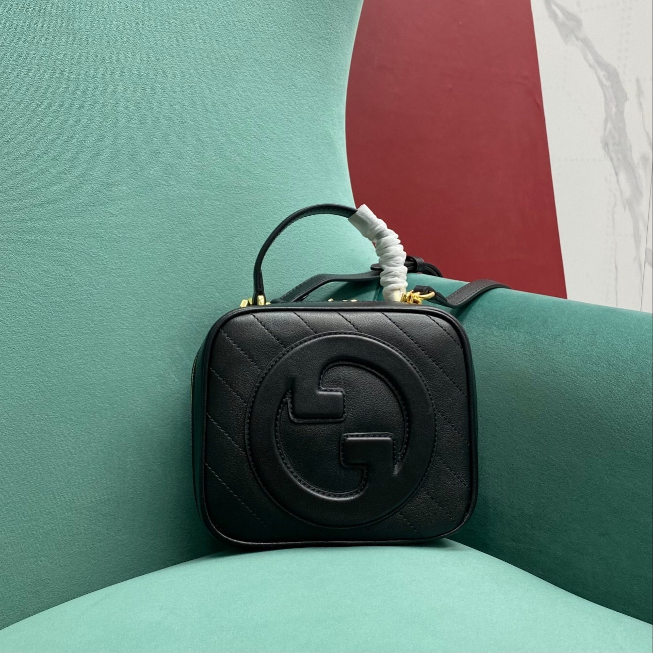 Gucci Blondie Small leather shoulder bag black