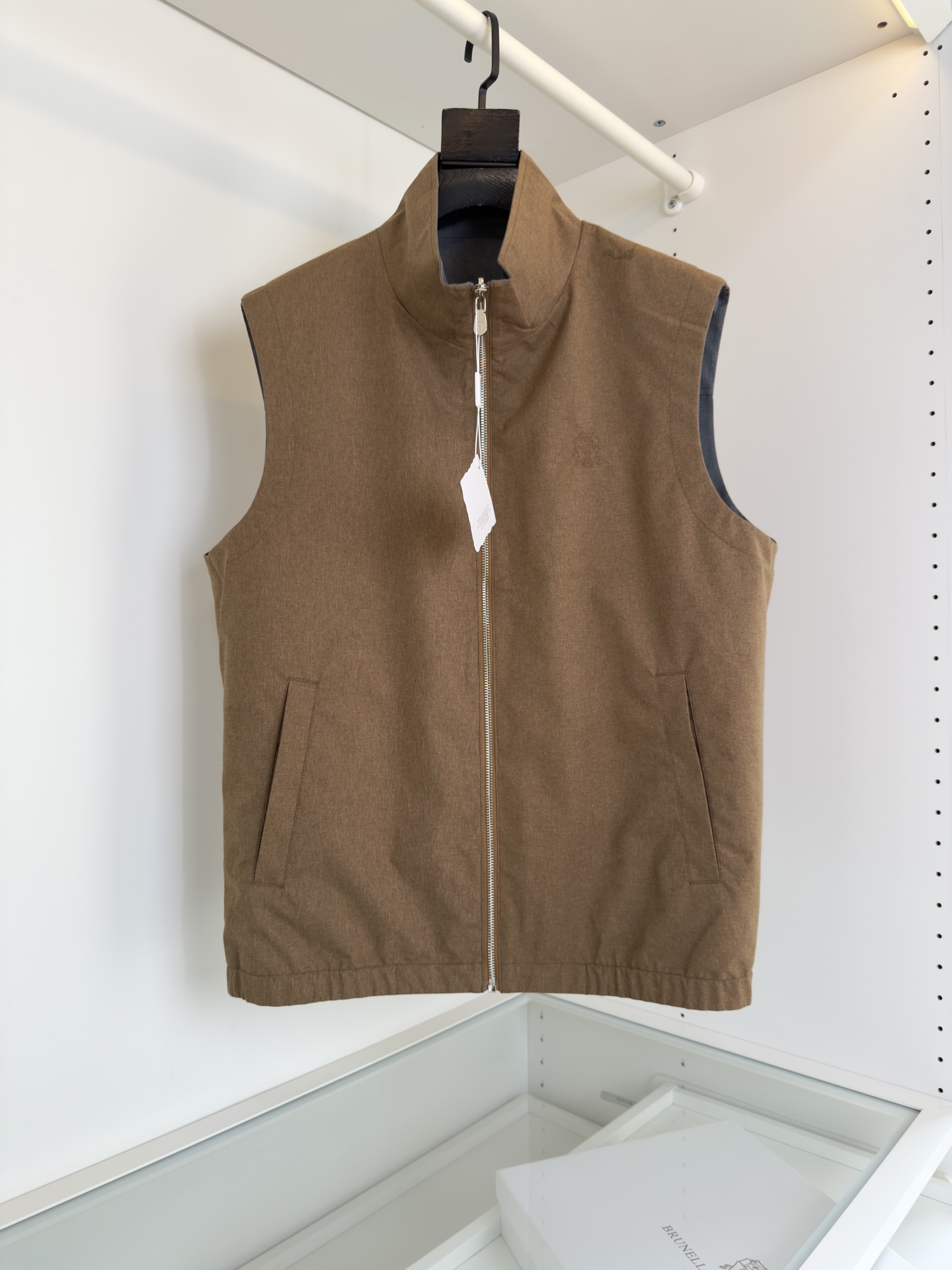 Brunello Cucinelli vest jacket brown