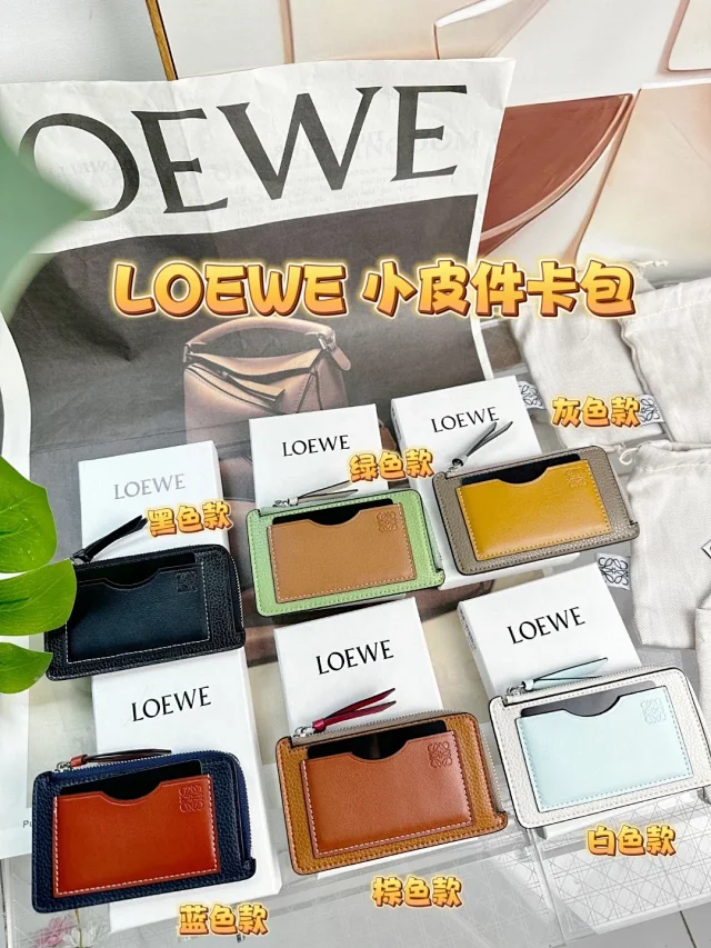 Loewe card holder series small leather card holder all colors