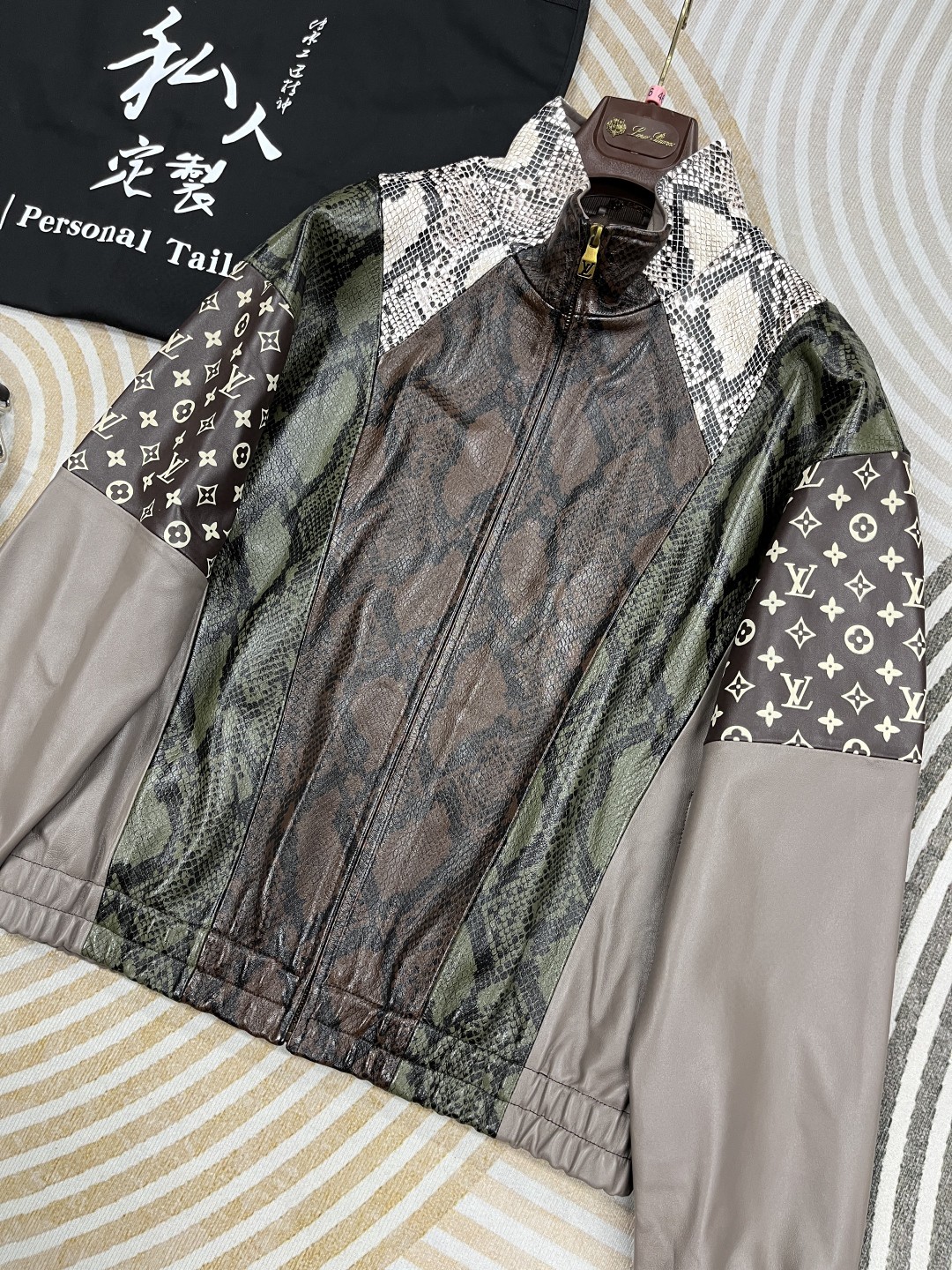 LV Python Mix leather Tracksuit